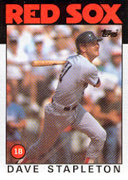 1986 Topps Baseball Cards      151     Dave Stapleton
